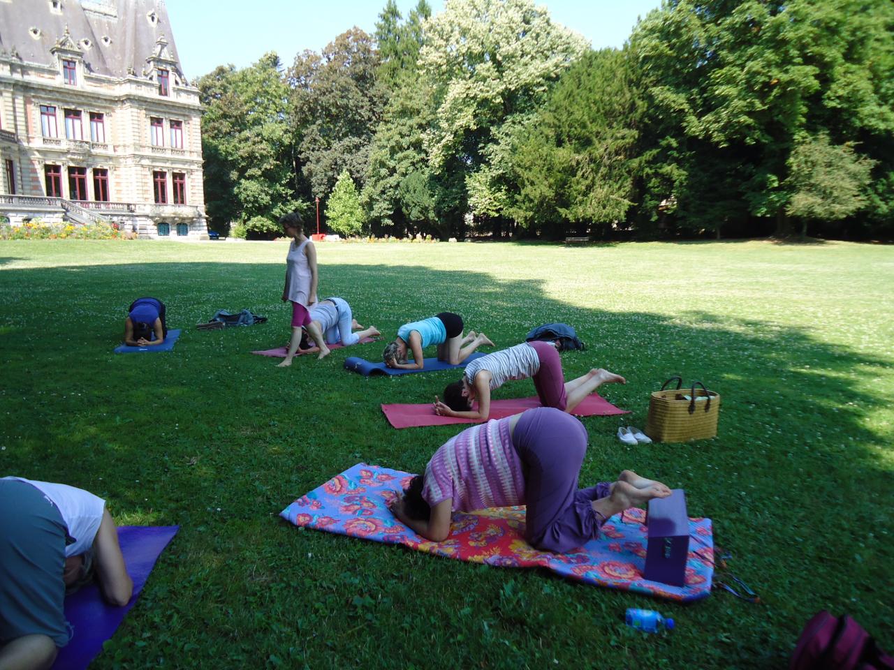 Yoga en été, juillet 2013, à Bar le Duc: 